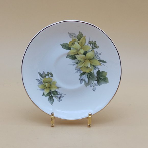 Sadler Tea Cup & Saucer -Wellington, Purple and Yellow Flowers - Picture 9 of 11
